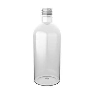 Die BOSTON ROUND Rundflasche aus PET zum Befüllen von Mundspülung.