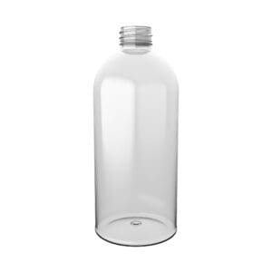 Die BOSTON ROUND Rundflasche aus PET zum Befüllen.