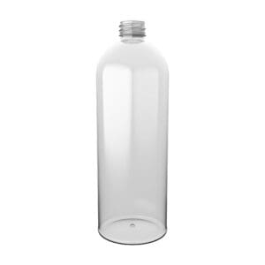 Die BOSTON ROUND Rundflasche aus PET zum Befüllen.