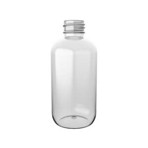 Die BOSTON ROUND EDGE Rundflasche aus PET.