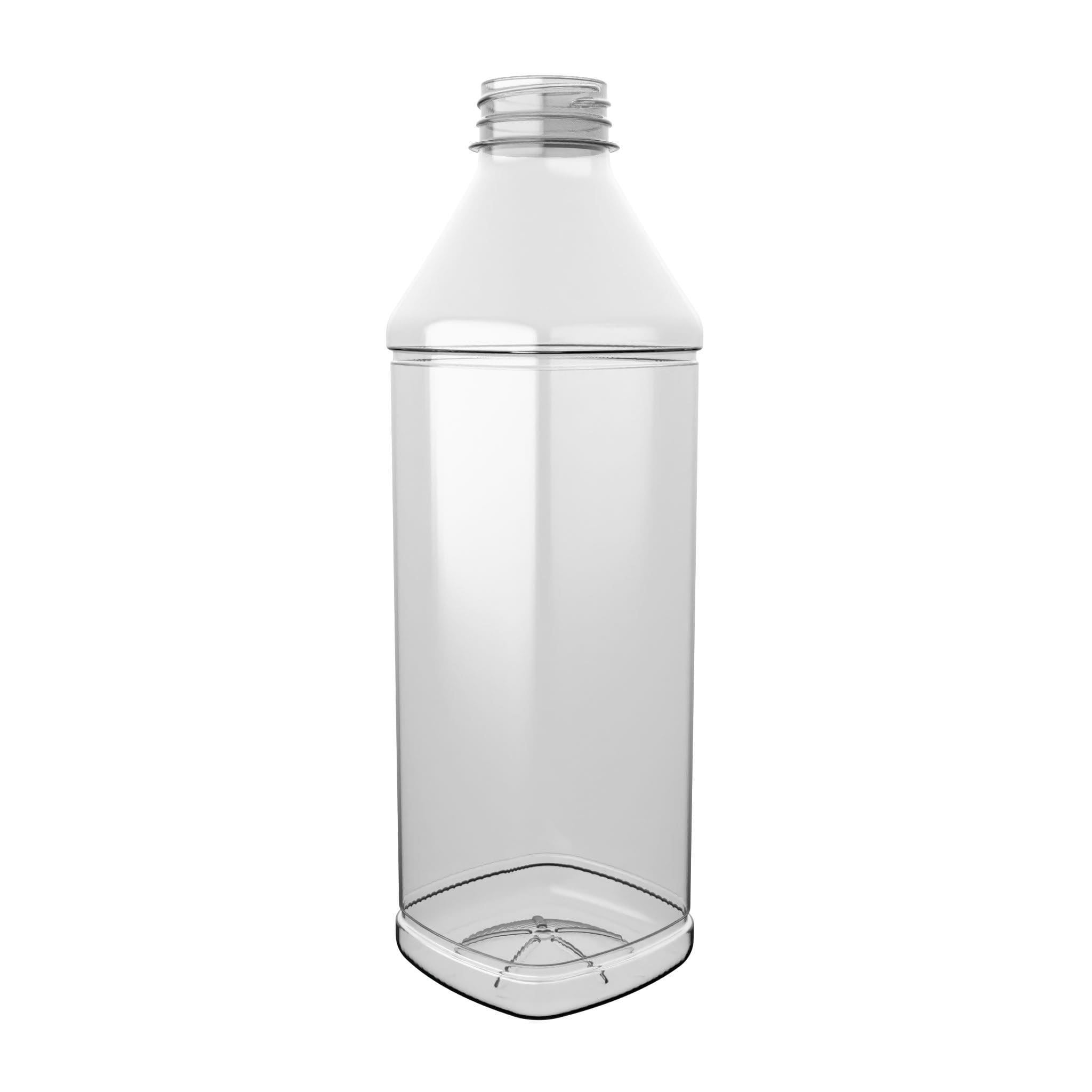 EPROJUICE SQUARE PET-Flasche von EPROPLAST in quadratischer Form.