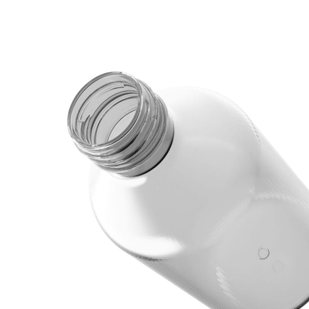 Die EPROVERA PET-Flasche von EPROPLAST zum Befüllen.