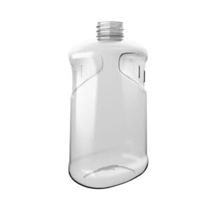 SHORT OVAL PET-Flasche mit Griffmulden.