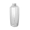 PET-Flasche SQUEEZI-BEE mit seitlicher Rillenstruktur.