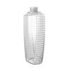 PET-Flasche SQUEEZI-BEE mit seitlicher Rillenstruktur.