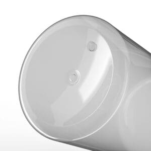 Die BOSTON ROUND WIDE Rundflasche aus PET zum Befüllen.