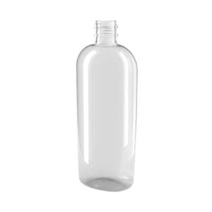 PET-Flasche BASIC OVAL II in ovaler Flaschenform.