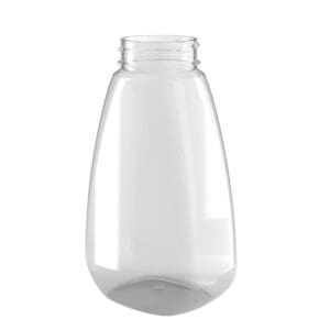 PET-Flasche SQUEEZER OVAL PET-Flasche mit glatter Oberfläche