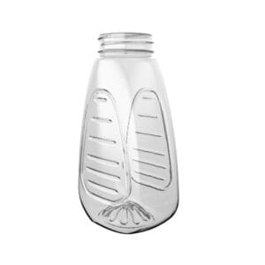 PET-Flasche SQUEEZER OVAL mit Rillenstruktur