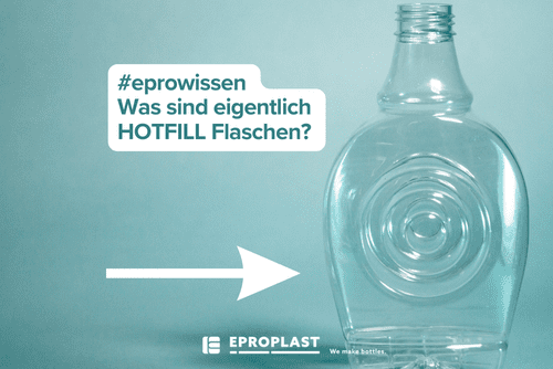 Leere PET-Flasche zur Heißabfüllung von Ahornsirup geeignet.