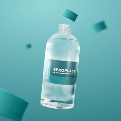 EPROPLAST Flasche mit fliegenden Deckeln